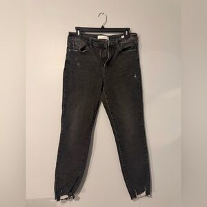 KANCAN JANESVILLE HIGH RISE ANKLE SKINNY JEANS BLACK - 29/11